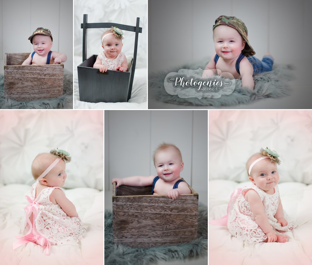  boy_girl_twins_photography_6_months_sitting_up_session_milestone_props_ideas 
