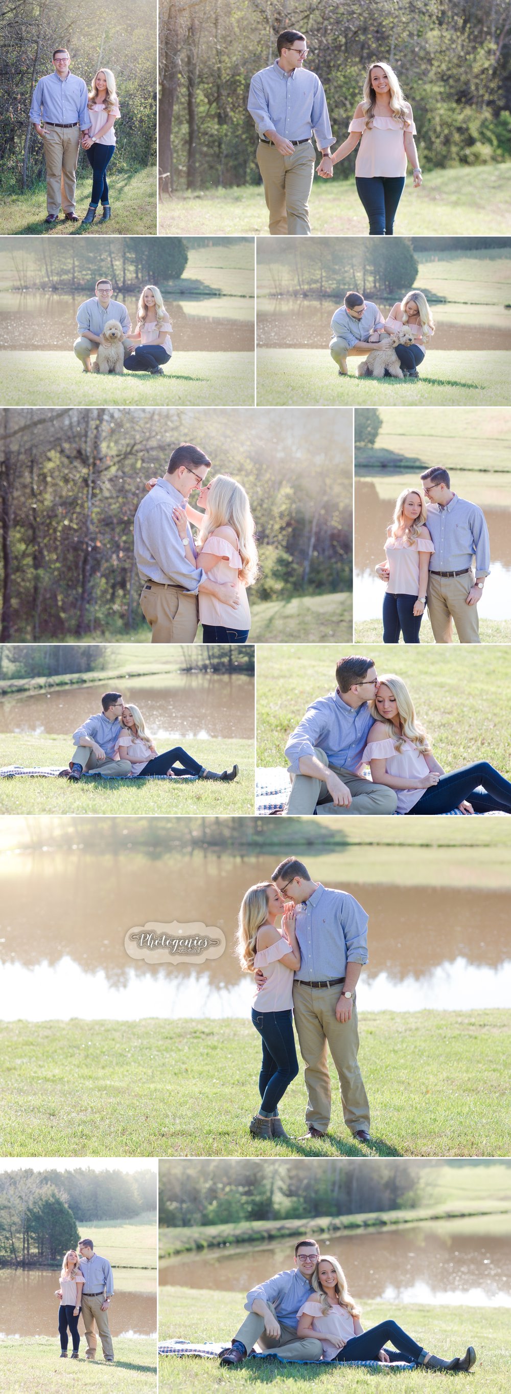  engagement_morning_pictures_field_flowers_poses_wedding_ideas_greenery_spring_lake_pond 1 