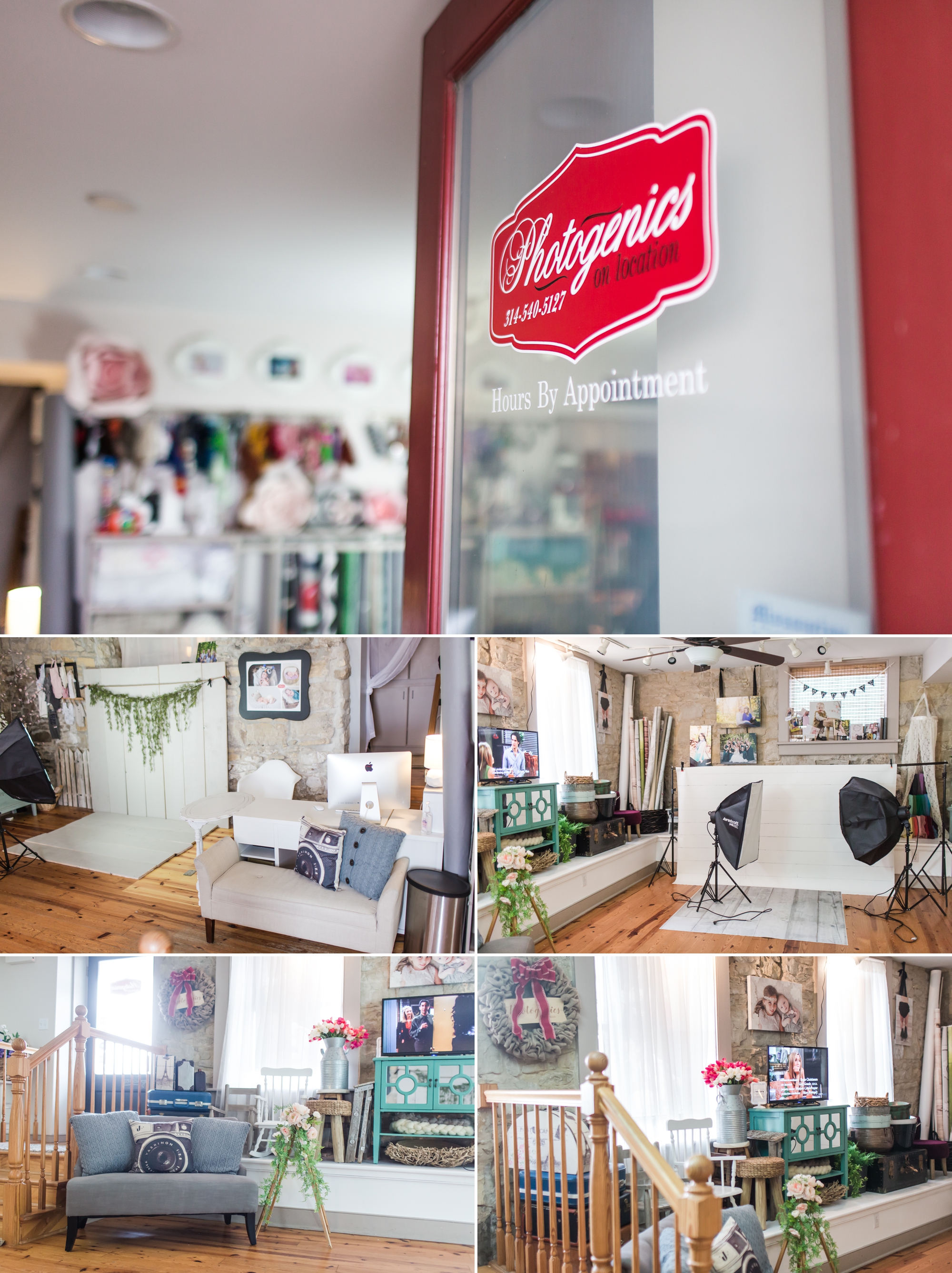 Small Photography Studio Tour | Details, Design, Prop Organization | St. Louis & Washington, MO Newborn Photographer