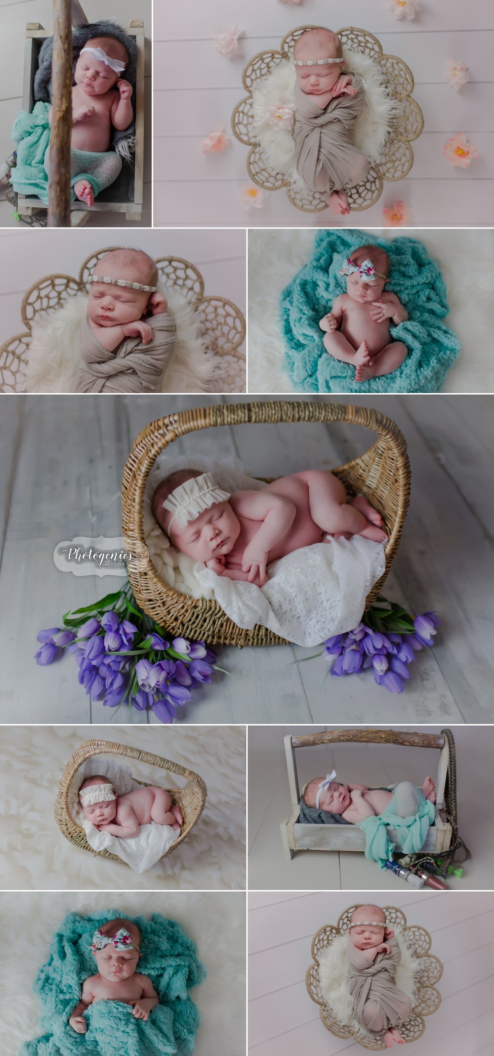  newborn_girl_hunting_daddy_photography_ideas_baby_photographer_flowers_teal 