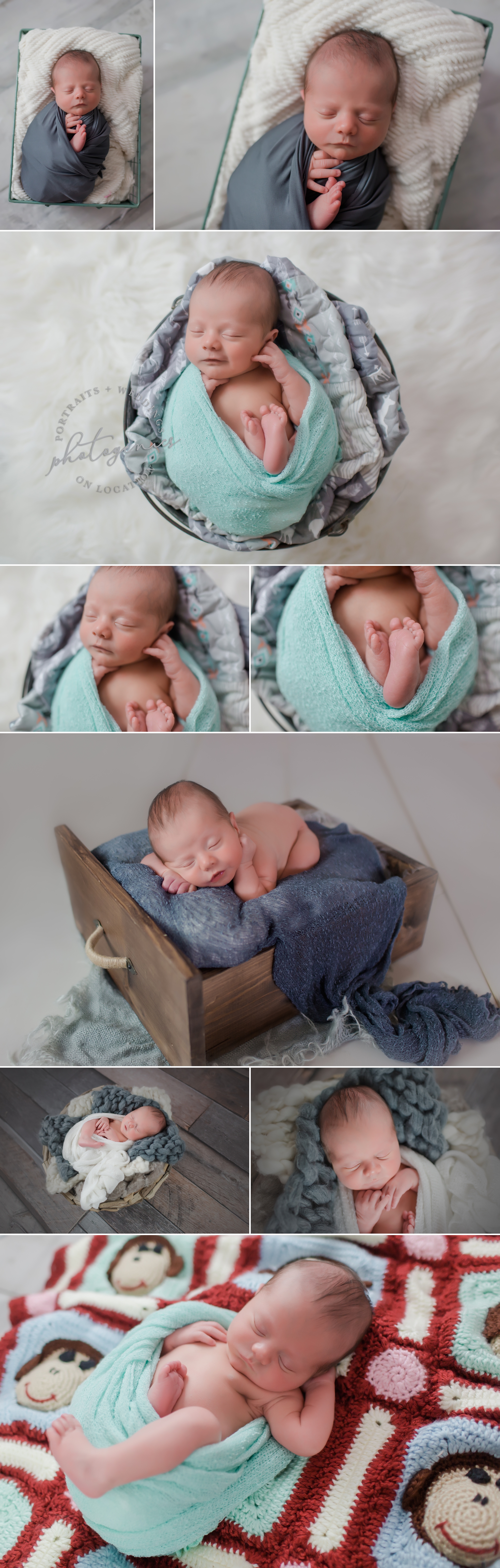 newborn_boy_photography_quilt_personalized_bucket_props