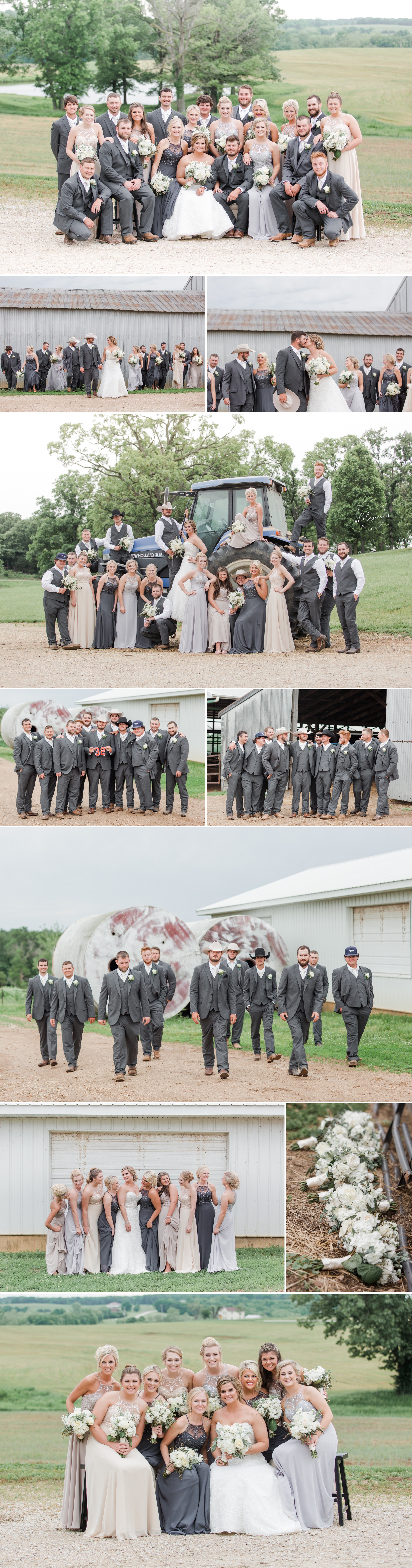 wedding_photographer_photography_new_haven_mo_missouri_washington_wedding_large_wedding_party_cowboy_hats_farm_family_ideas_colors 6