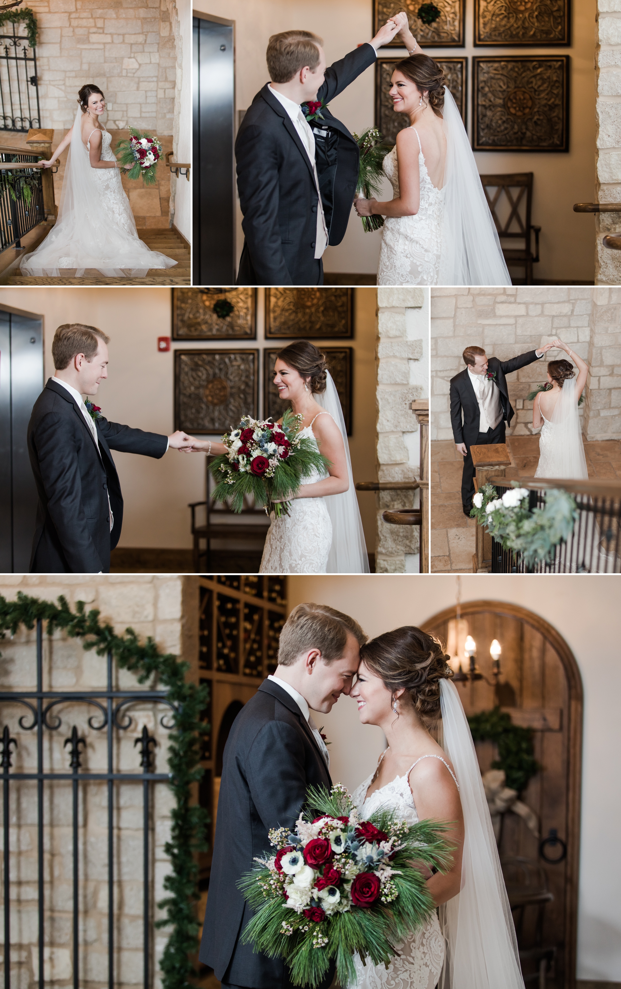 Silver Oaks Chateau Bride and Groom First Winter Wedding Photogenics on Location