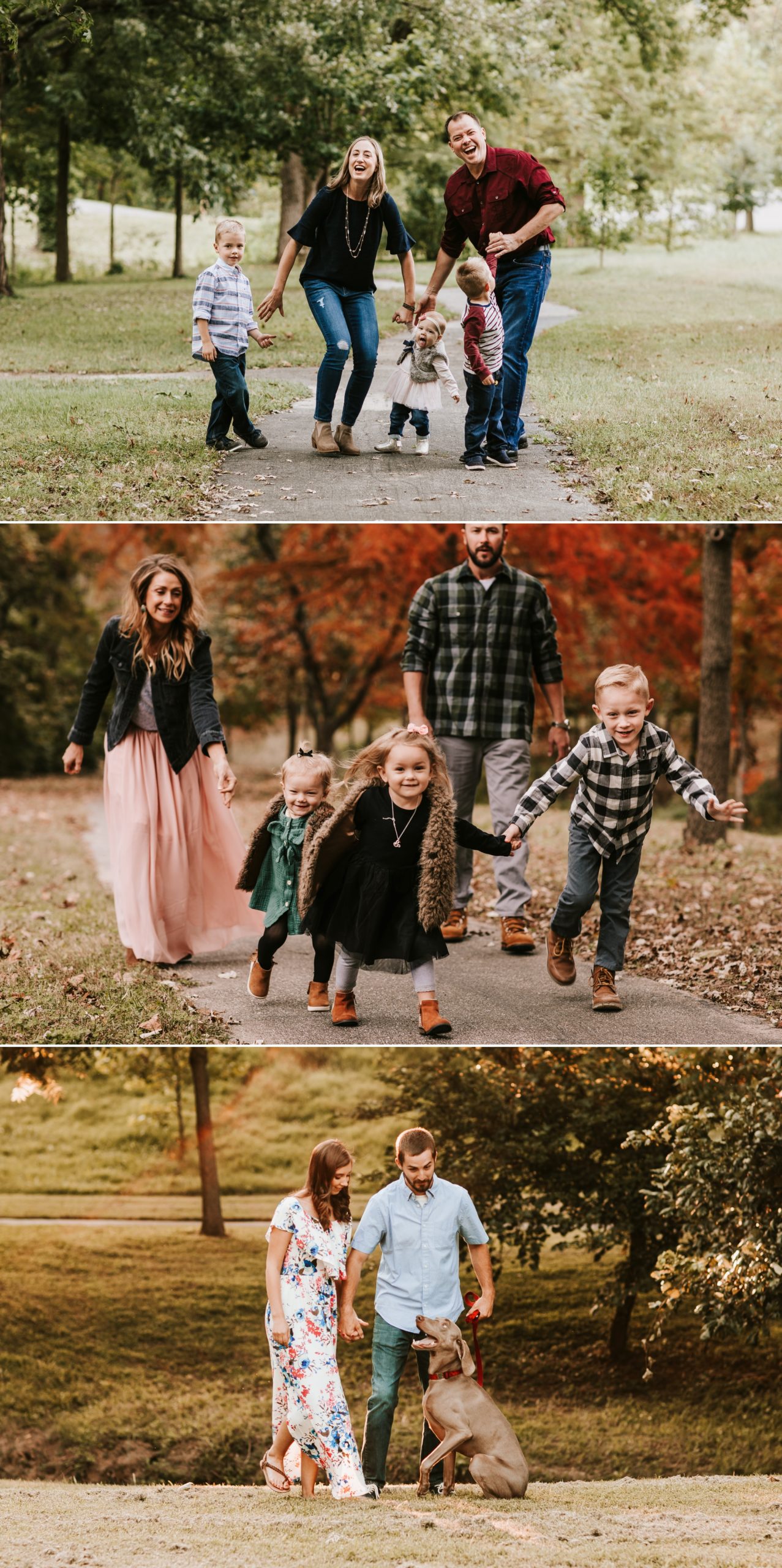 Parents making silly faces at kids and dog to make them smile. Family Photographer 63090