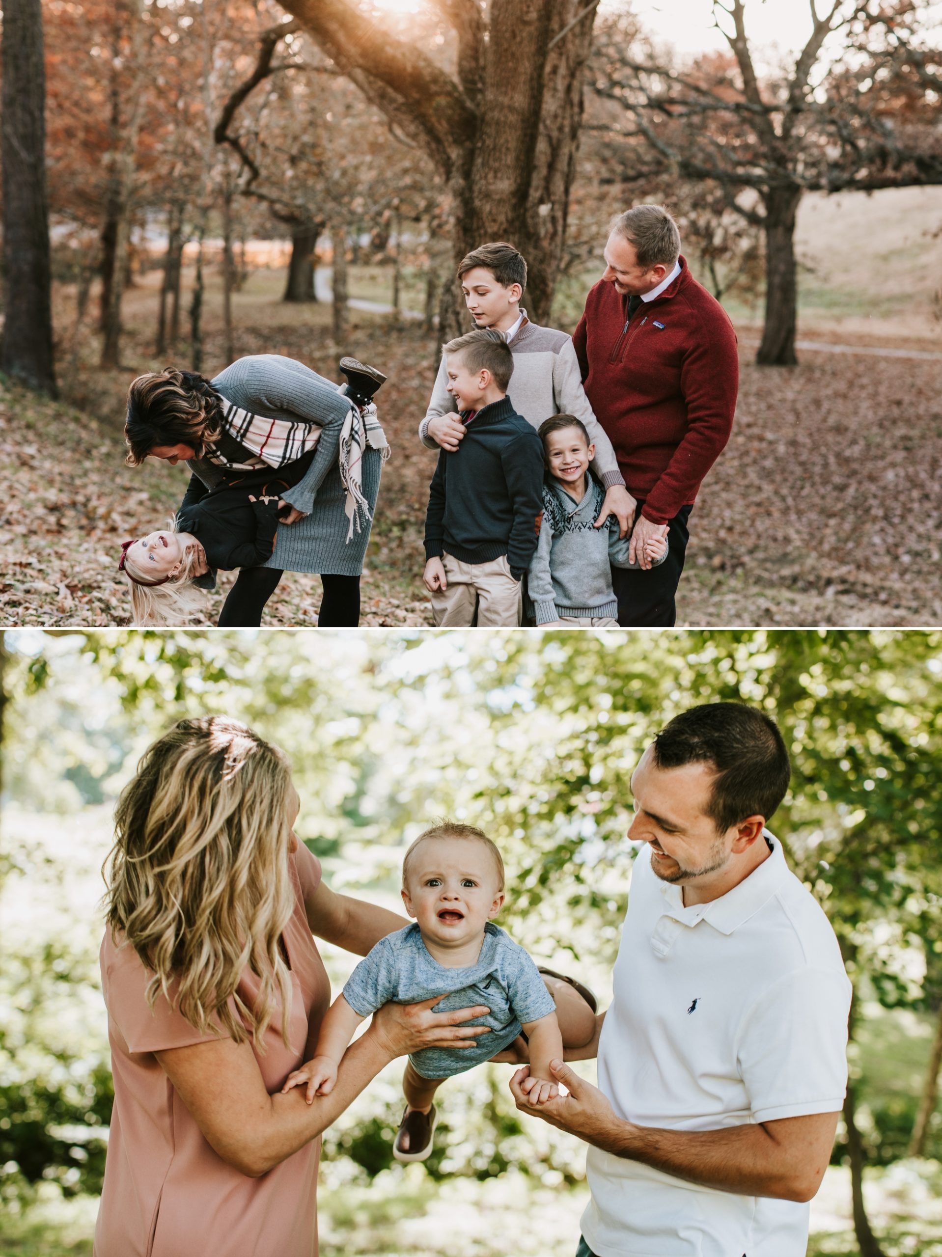 Parents acting silly with their kids. Family Photographer 63090
